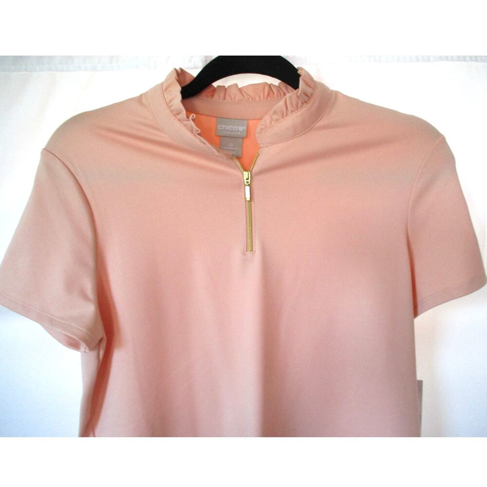 Chico's Zenergy Women's Skort & Shirt Set Peach NWT Size 4/6 - Picture 3 of 16